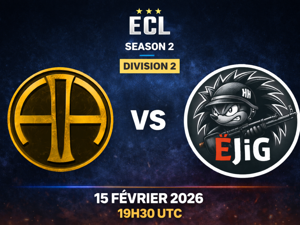 La Saison 2 de l’ECL débute le 15 février 2026 ! Match 82AD vs ËJiG Division 2 ECL Saison 2
